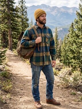 Vintage 70’s Frostproof CPO Plaid Shacket Wool Grunge Button Down Jack Shirt M/L